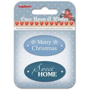 Elementy metalowe Scrap Berry's Plakietki Once Upon a Winter 1, 2szt